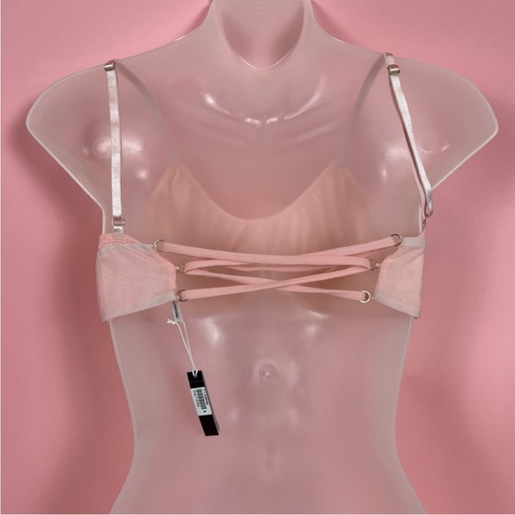 Gooseberry Intimates Mesh Ruched Bra Top (NWT) - Picture 2 of 5